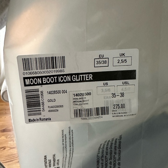 NEW moon boot icon glitter gold - Picture 7 of 8